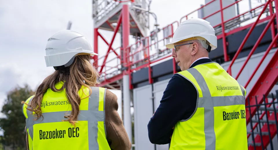 Tijdens het praktijkbezoek maakten de deelnemers kennis met innovatieve ondernemers, testlocaties en concrete toepassingen op zee. 