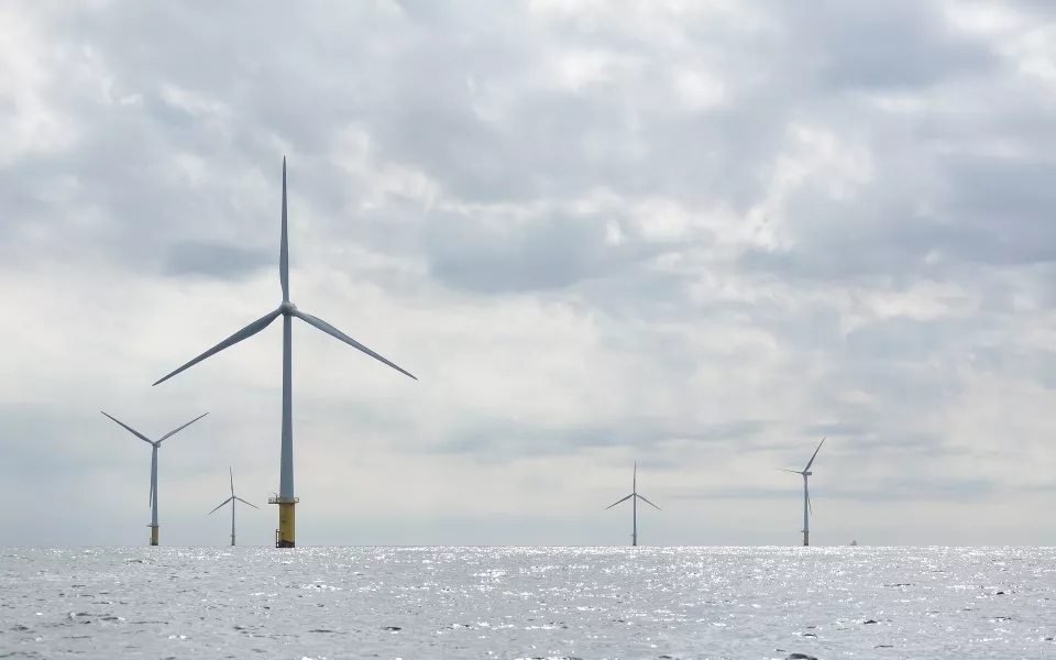 North sea windmolens op zee