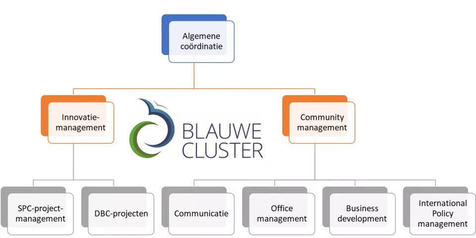 orgaigram blauwe cluster