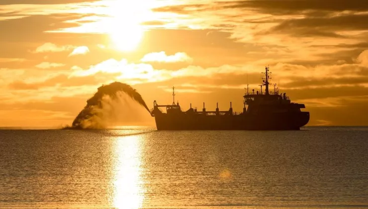 Sand dredging