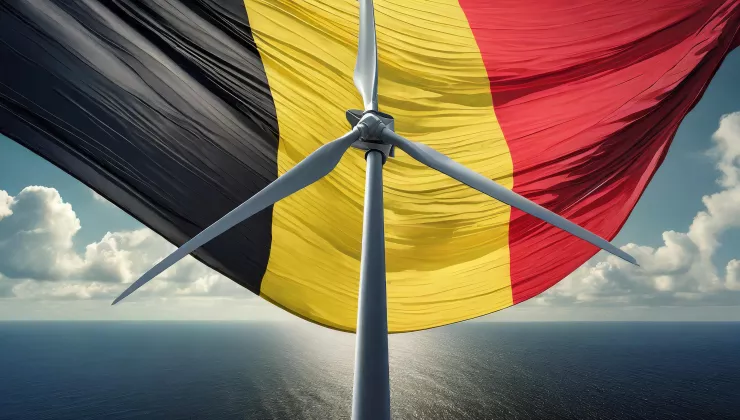 Windmolen Belgische vlag